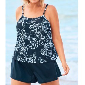 Nwt Miraclesuit Trimshaper Swim Romper Swimsuit